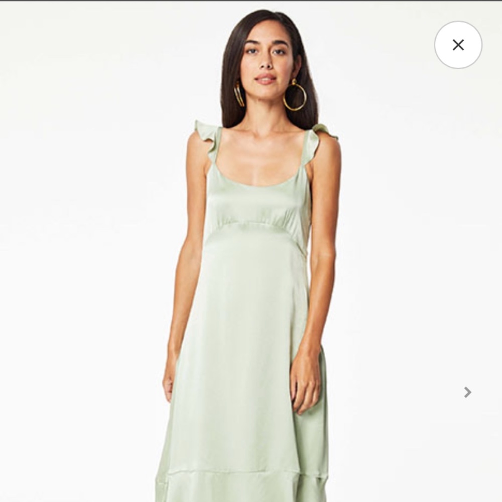 Silk dress -sage